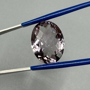 13.60 Carat Light Purple Amethyst Oval Faceted Cut