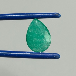 4.86 Carat Emerald Faceted Pear Cut