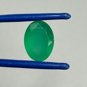5.46 Carat Emerald Oval Faceted Cut