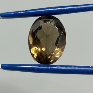 8.74 Carat Smoky Quartz Oval Faceted Cut