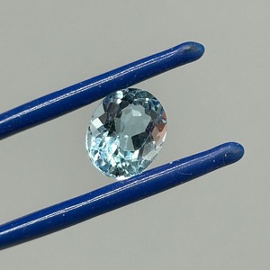 3.92 Carat Blue Topaz Oval Faceted Cut