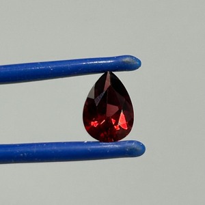 2.26 Carat Red Garnet Pear Faceted Cut