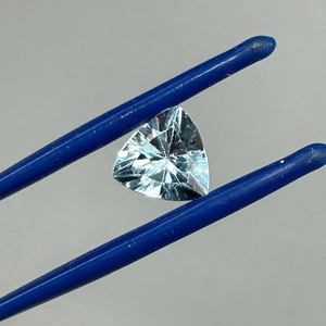 2.34 Carat Blue Topaz Faceted Triangular Trillion Cut