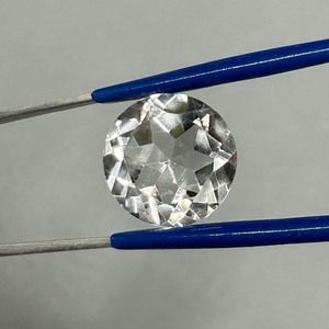 9.34 Carat Colorless Rock Crystal Quartz Round Faceted Cut