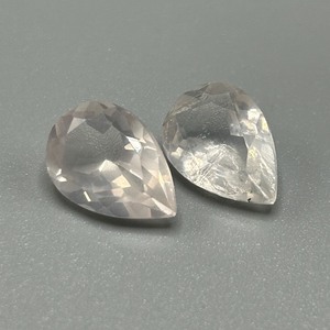 7.48 Carat Colorless Rock Crystal Quartz Pear Faceted Cut