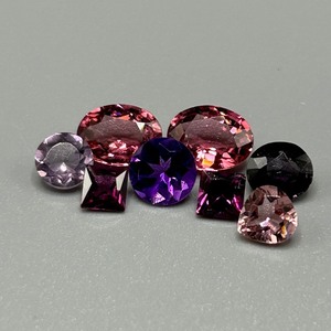 5.39 Carat Various Color Stones Mixed Cut - Various Size, Color & Shape Assorted Lot of Loose Stones Set of 8