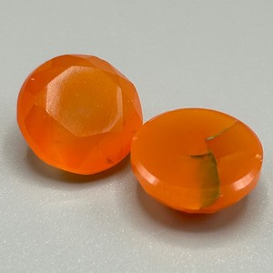18.75 Carat Orange Stones Round Faceted Cut