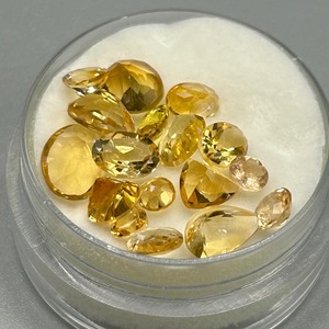 11.40 Carat Citrine Mixed Cut - Various Size & Shape Assorted Lot of Loose Stones