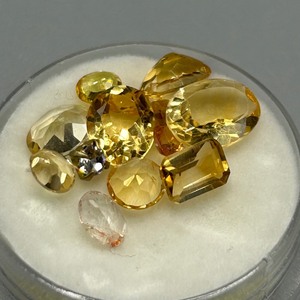 9.83 Carat Citrine Mixed Cut - Various Size & Shape Assorted Lot of Loose Stones