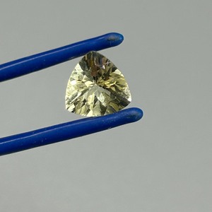 2.57 Carat Lemon Quartz Triangular Trillion Faceted Cut
