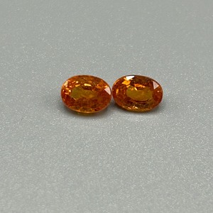2.28 Carat Citrine Oval Faceted Cut - Loose Stones Set of 2