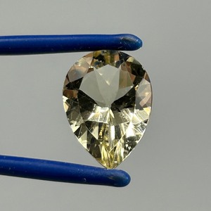 7.07 Carat Lemon Yellow Quartz Pear Faceted Cut