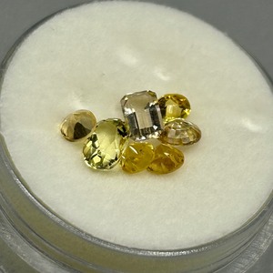 2.78 Carat Citrine Mixed Cut - Various Size & Shape Assorted Lot of Loose Stones Set of 7