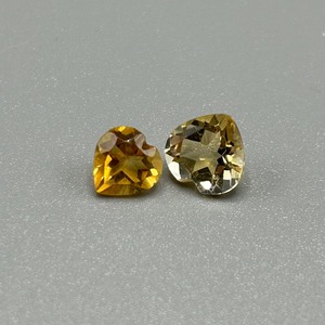 1.83 Carat Citrine Mixed Cut - Various Size & Shape Loose Stones Set of 2