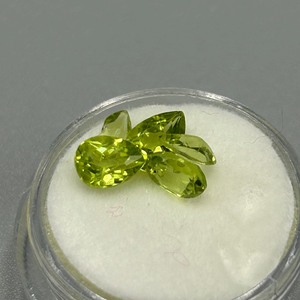 2.86 Carat Peridot Mixed Cut - Various Size & Shape Assorted Lot of Loose Stones Set of 5