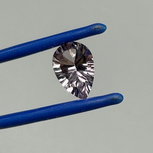 2.95 Carat Amethyst Pear Faceted Starburst Cut