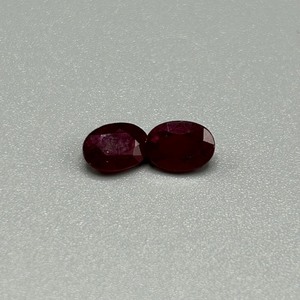 1.94 Carat Dark Red Garnet Oval Faceted Cut