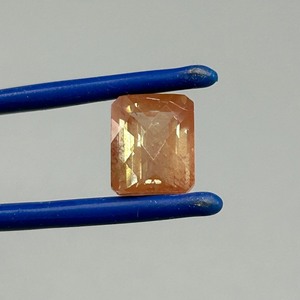 3.64 Carat Sunstone Emerald Rectangular Faceted Cut