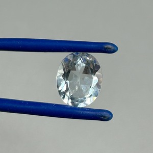 4.47 Carat Blue Topaz Oval Faceted Cut