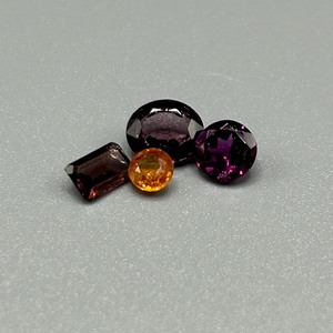 2.58 Carat Assorted Gemstones Mixed Cut - Various Size, Color & Shape Loose Stones Set of 4