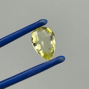 2.28 Carat Lemon Yellow Quartz Faceted Pear Cut