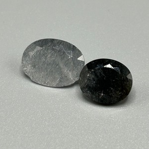 9.97 Carat Rutilated Quartz Oval Faceted Cut - Various Size & Color Loose Stones Set of 2