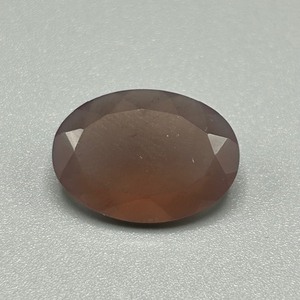 8.30 Carat Reddish Brown Chalcedony Oval Faceted Cut