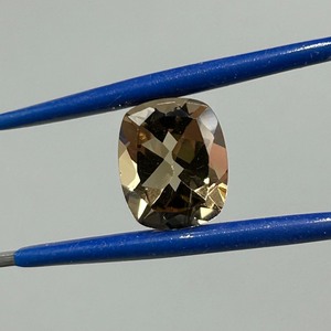 4.86 Carat Brownish Yellow Quartz Modified Elongated Rectangular Cushion Faceted Cut