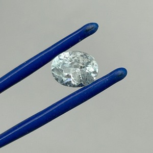 2.37 Carat Blue Topaz Oval Faceted Cut