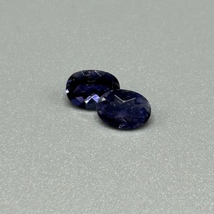 1.41 Carat Iolite Oval Faceted Cut - Loose Stones Set of 2