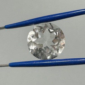 12.66 Carat Colorless Rock Crystal Quartz Oval Faceted Cut