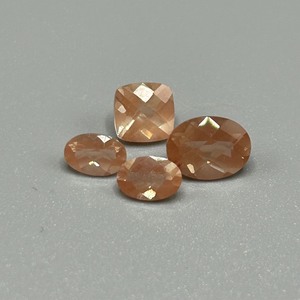 3.03 Carat Sunstone Mixed Cut - Various Size & Shape Loose Stones Set of 2