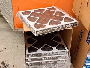 lot 29 image: Lot of (8) NCFiltration Carbon Pleat Air Filters 16x16x2
