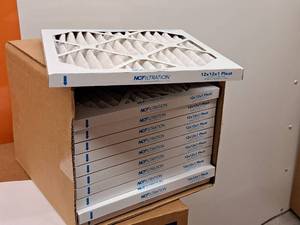 lot 30 image: Lot of (11) NCFiltration Pleat Air Filters 12x12x1