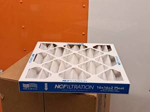 lot 32 image: Lot of (7) NCFiltration Merv 8 Pleat Air Filters 16x16x2
