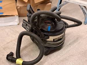 lot 62 image: Pullman-Holt HEPA Vacuum with Hoses and Attachments