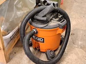 lot 66 image: Ridgid 12-Gallon Shop Vacuum