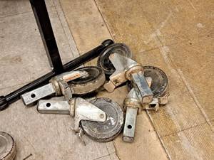 lot 73 image: Lot of (4) Scaffold Casters
