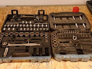 lot 186 image: Lot of (2) Socket Set with Case