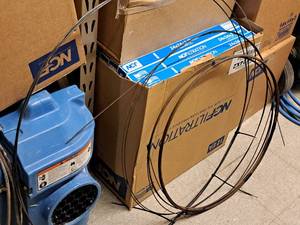 lot 202 image: Lot of (4) Assorted Spools of Steel Cable