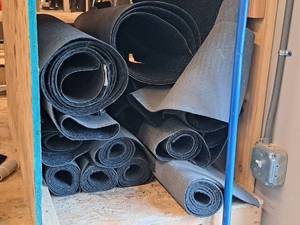 lot 231 image: Lot of  Rubber-backed Carpet Sections