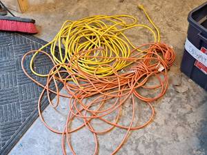 lot 233 image: Lot of (2) Extension Cords  Long
