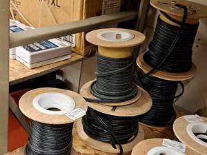lot 253 image: Lot of (5) Partial Spools of Underground Circuit Cable