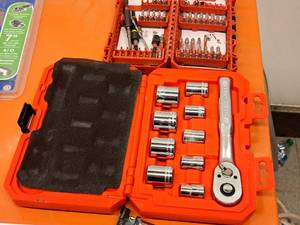 lot 280 image: Craftsman Socket Set, Milwaukee Assorted Bits