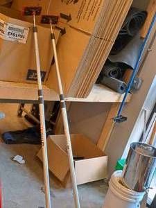 lot 297 image: Lot of (2) Zipwall 12 Drywall Poles