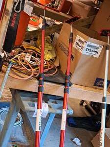 lot 298 image: Lot of (2) Zipwall 20 Drywall Poles