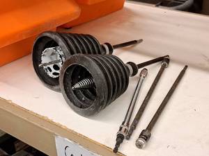 lot 336 image: Lot of (5) 12 Drill Extensions - Hole Saw, Spiral Saw, Driver Bits