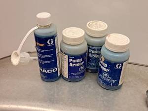 lot 407 image: Lot of (4) Graco Pump Armor Paint Sprayer Maintenance Fluid