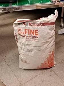 lot 421 image: Lot of (1 Bag) USG Sheetrock QT Poly Fine 40-lbs Ceiling Spray Texture