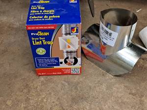 lot 444 image: Pro Clean Dryer Duct Lint Trap, 4-on-4 Saddle Duct